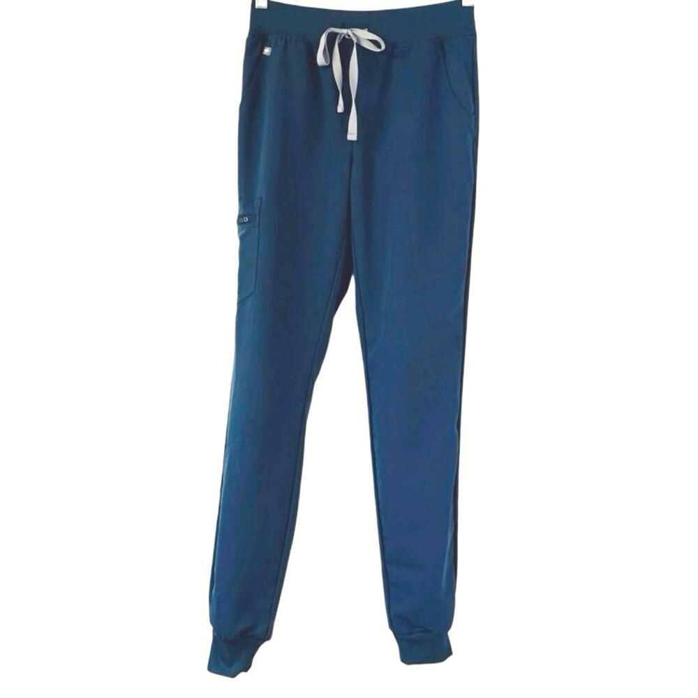 FIGS Zamora Jogger Scrub Pants Teal Women Size XS/T *EUC
